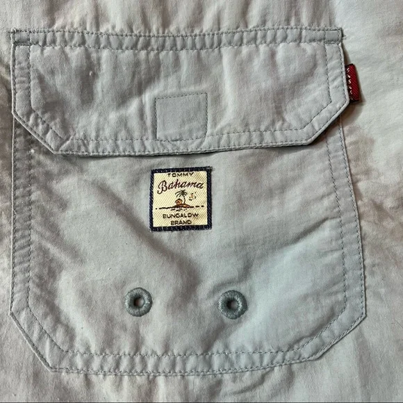 Tommy Bahama Light Green/Grey Swim Shorts Men's Size Large - Picture 6 of 13